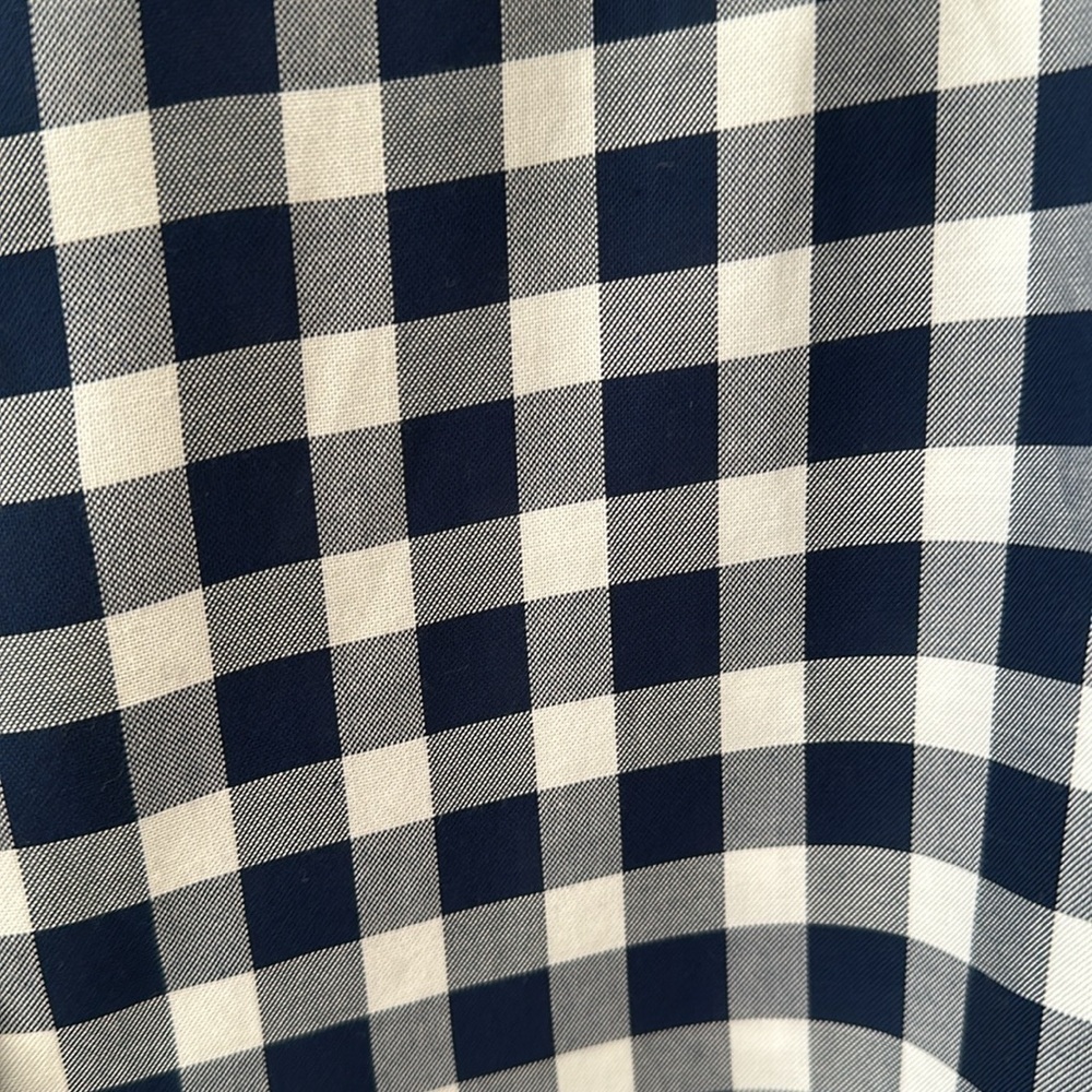 Grayson The Hero Button Down Shirt Long Sleeve Navy Check Sz XS Preppy Western - Picture 3 of 8